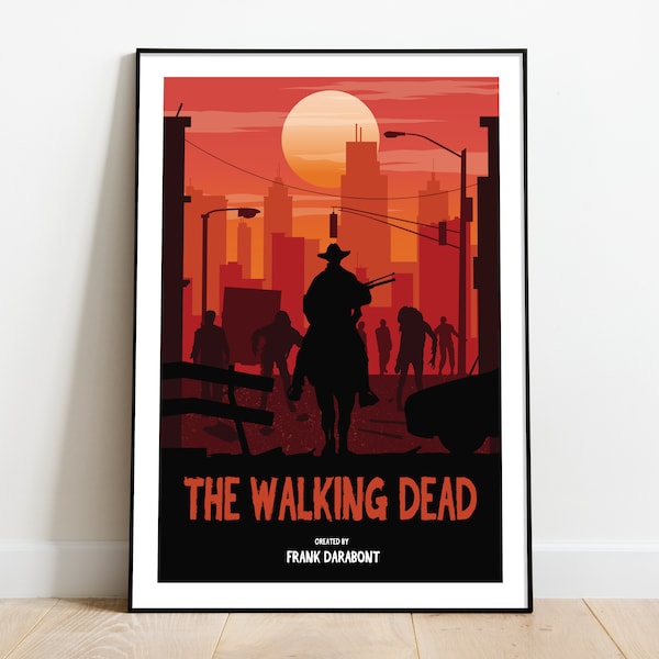 The Walking Dead poster, Gaming print, Video game poster, pop culture print