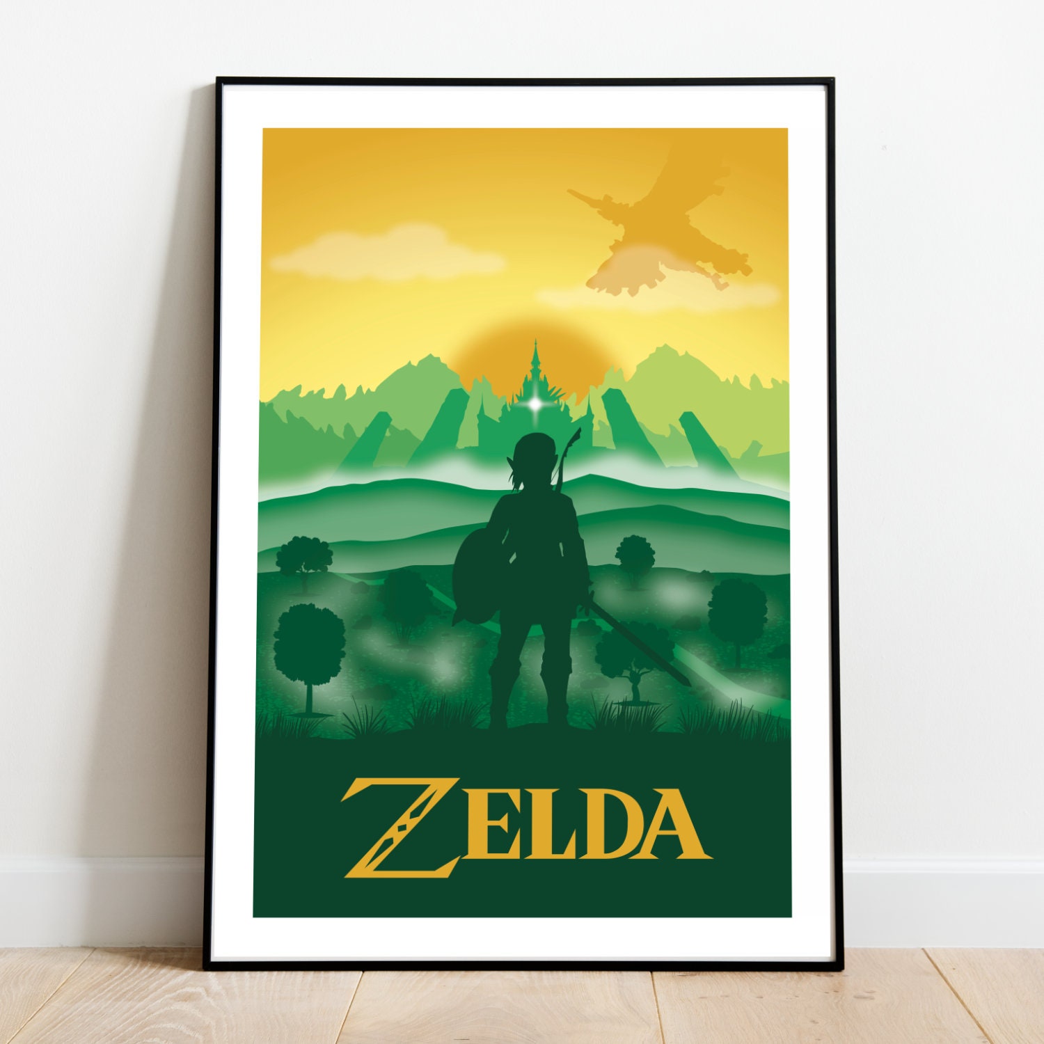 Poster Foundry The Legend Of Zelda Twilight Princess Link Video Game Gaming  Framed On Paper Print