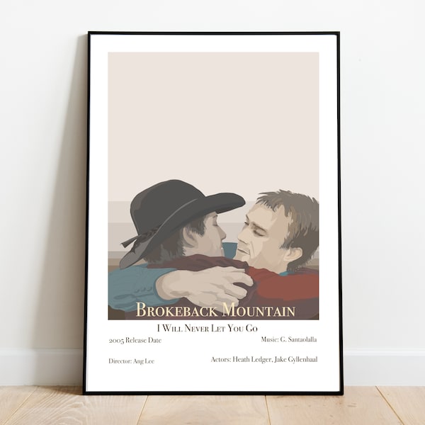 Brokeback Mountain, high quality print, home decor, minimalist art