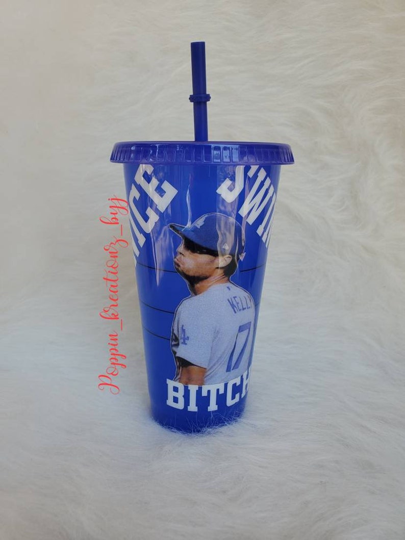Starbucks Tumbler wplayer|Nice Swing Tumbler Dodger Themed Starbucks Tumbler