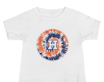 Baby Houston Astros Tie Die Shirt | Houston Astros Toddler Tee | Houston Skyline | Houston Texas | Houston Astros Baseball Shirt