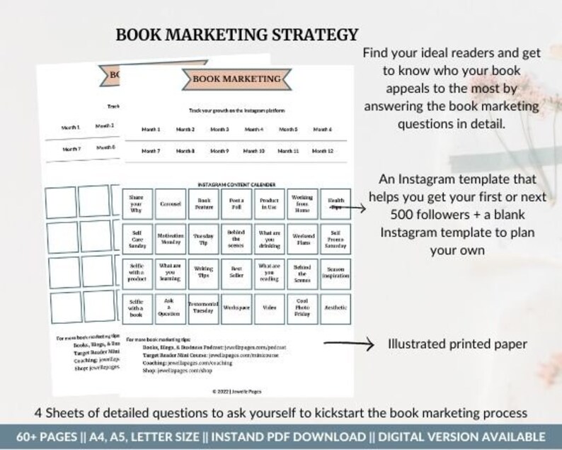 Story Book Planner Printable Workbook Novel Writing Workbook Etsy