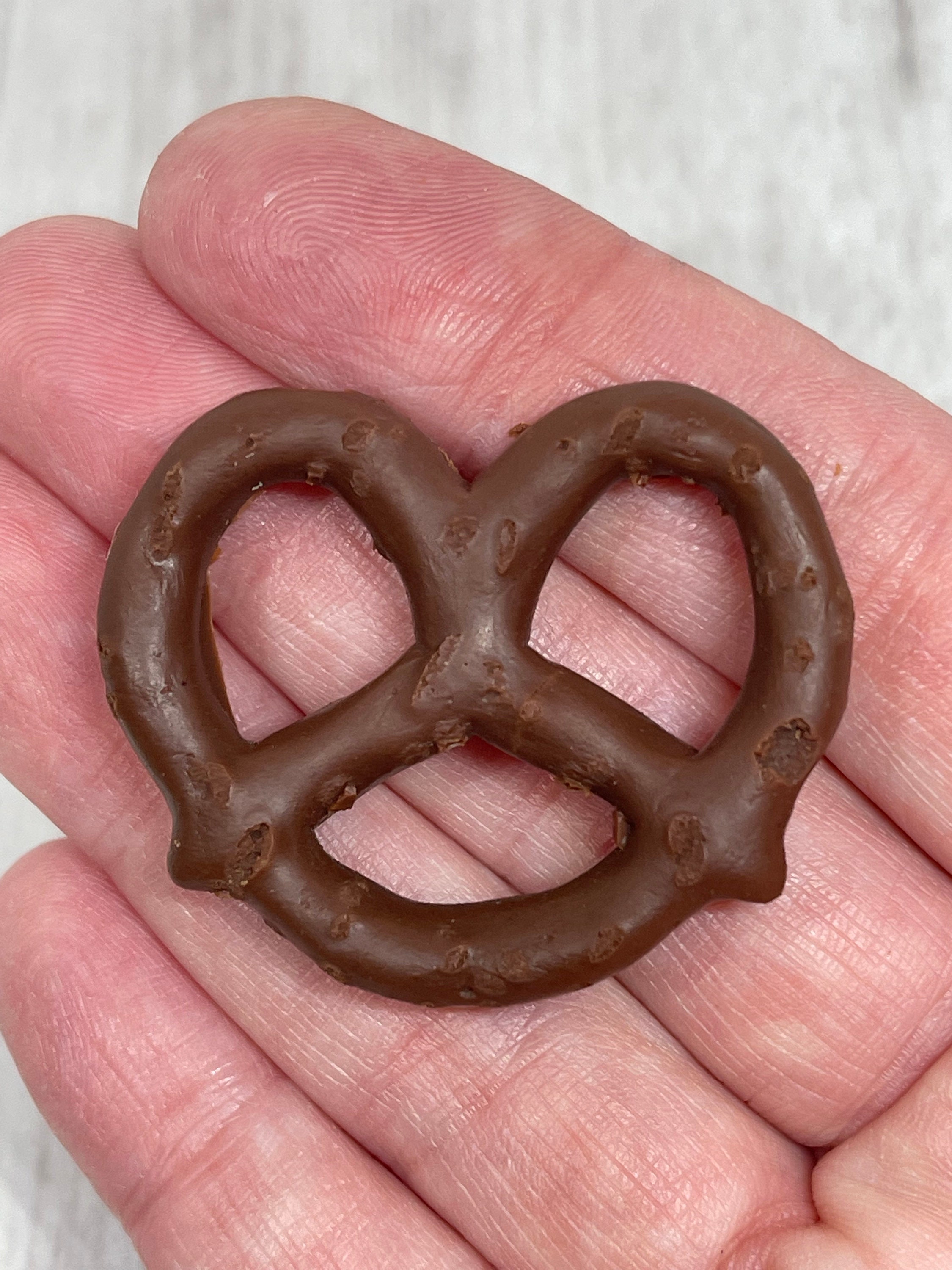 NEW 5 Fake Pretzels Realistic 3D Chocolate Covered Pretzels Etsy