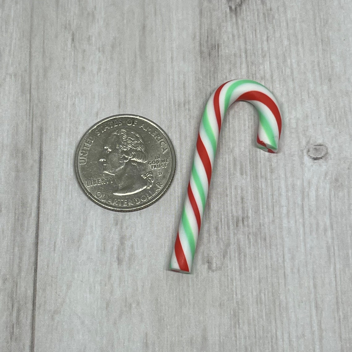 3 fake candy canes clay candy canes Faux candy canes 48 mm Etsy