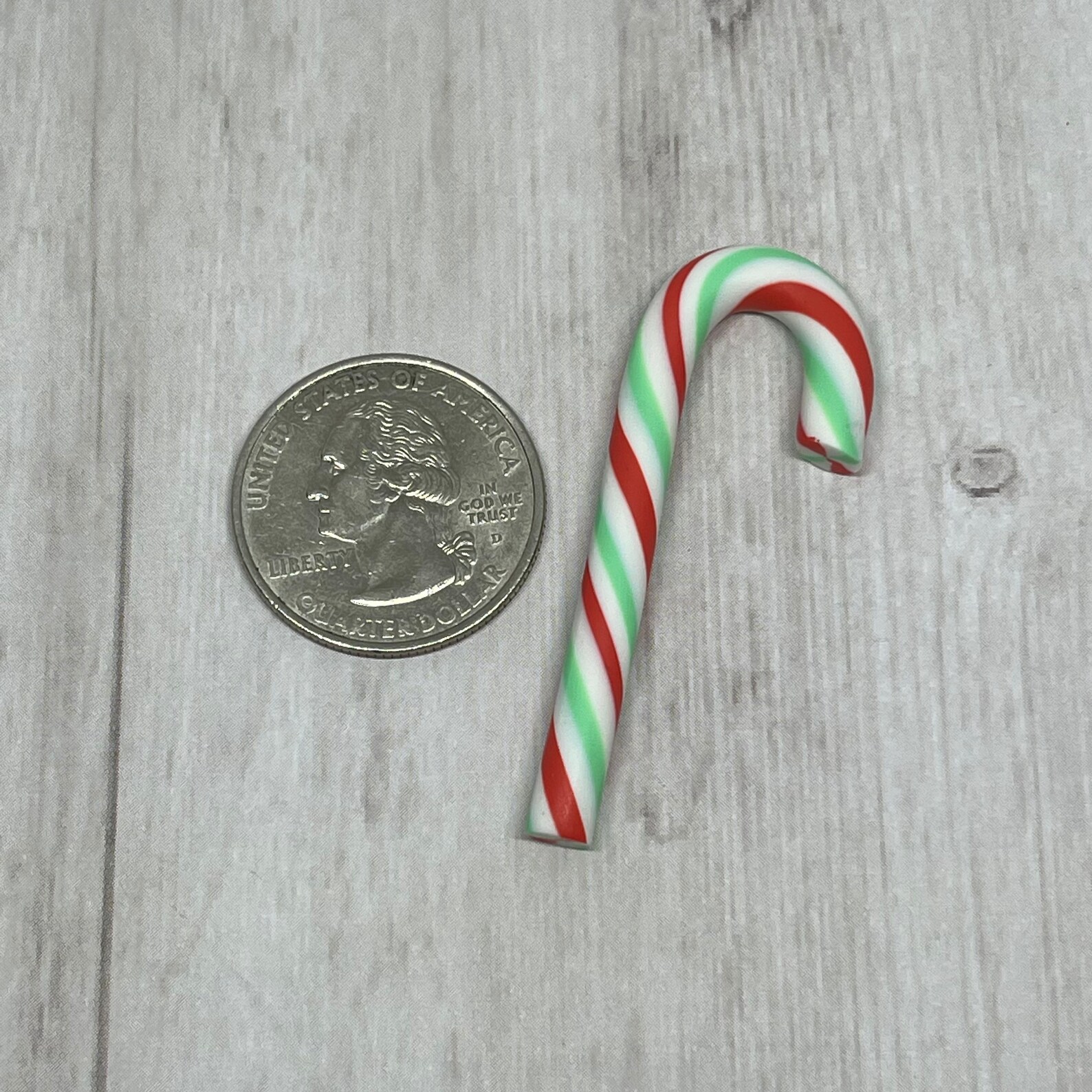 3 fake candy canes clay candy canes Faux candy canes 48 mm Etsy