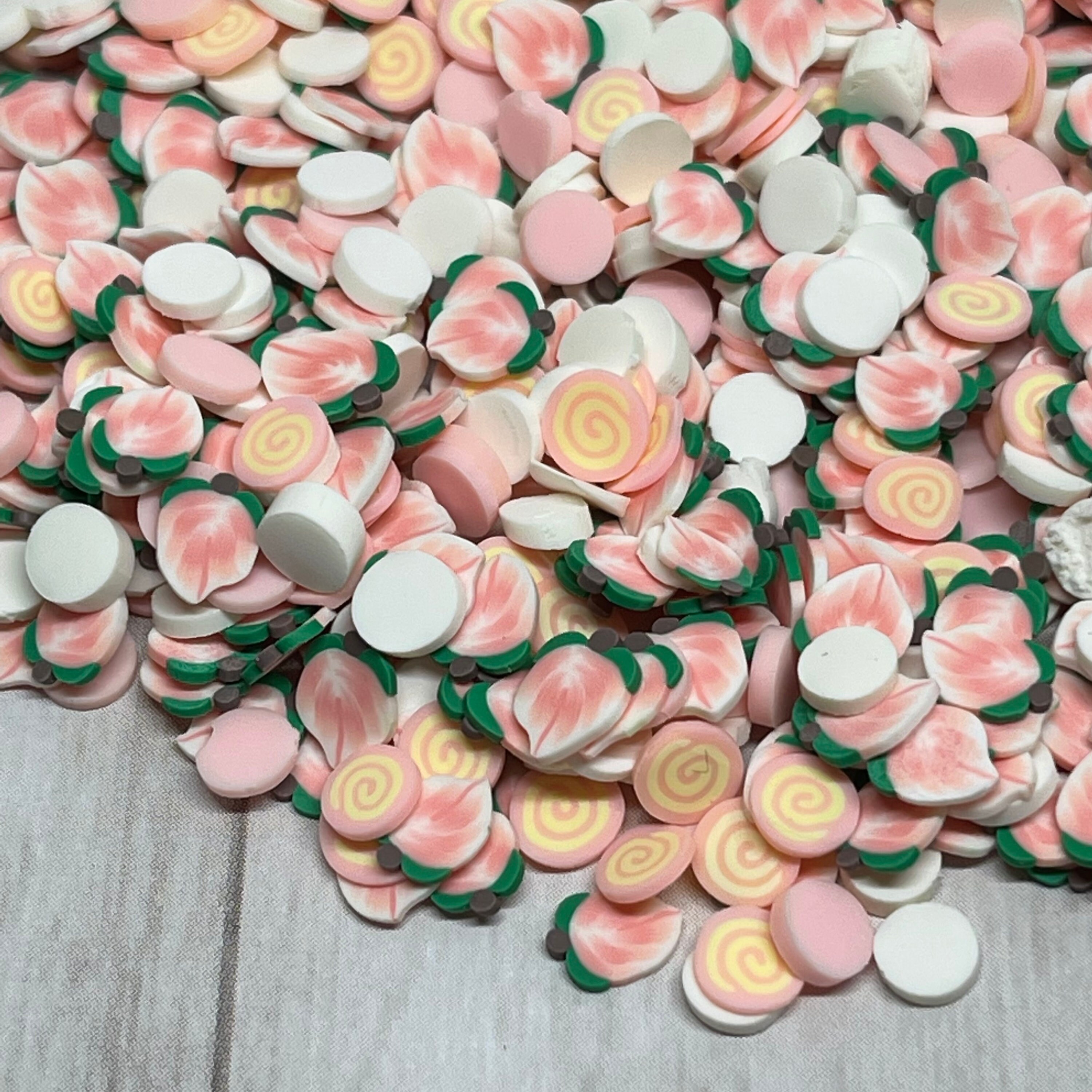 Faux Sprinkles Peach Sprinkles Fake Sprinkles Polymer Etsy