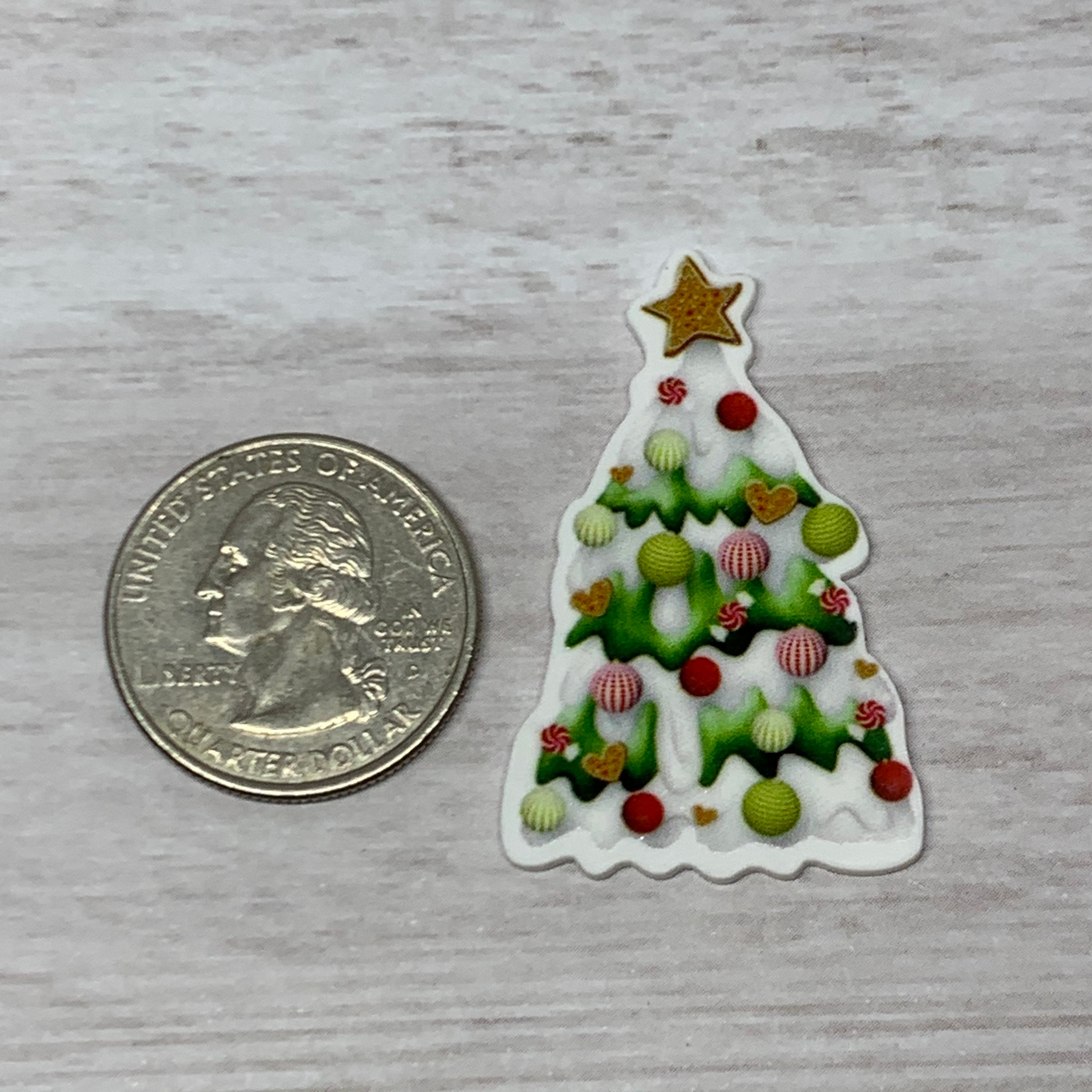 Christmas tree resins Christmas tree flatbacks cabochons | Etsy