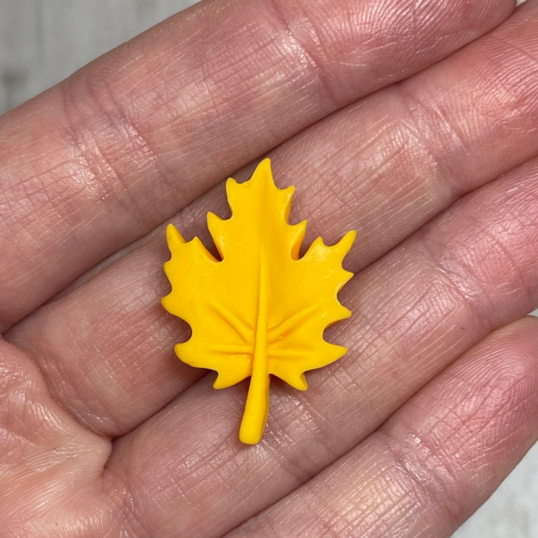 3 Leaf Resins 30mm Leaves Fall Resins Flat Back Resins Etsy