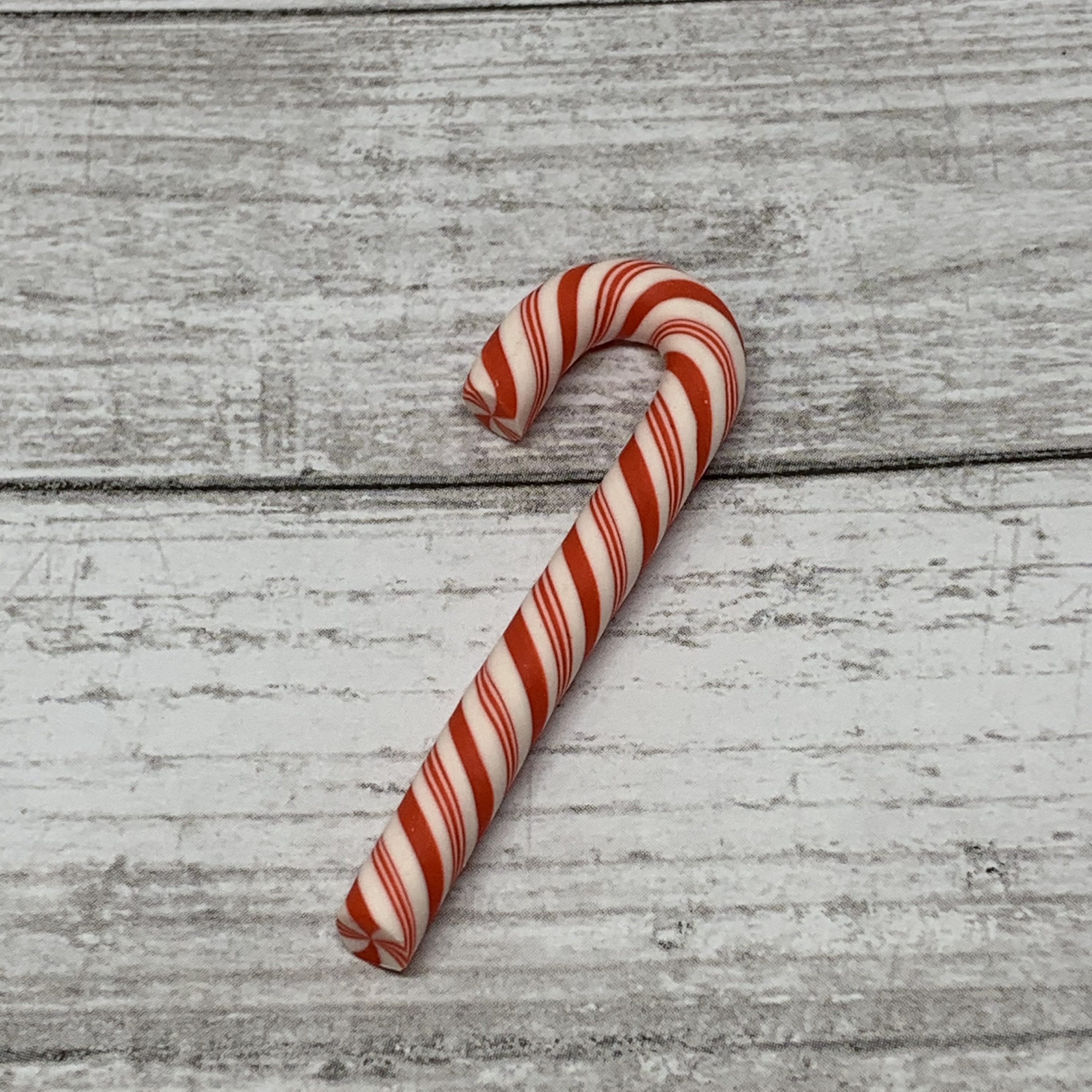 3 Fake Candy Canes Clay Candy Canes Faux Candy Canes 48 Mm Etsy