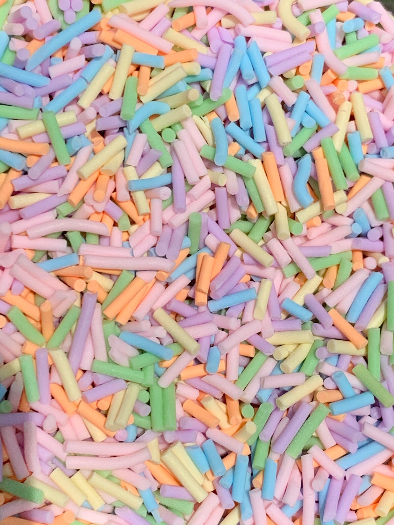 Fake sprinkles polymer sprinkles Pastel sprinkles Faux Etsy