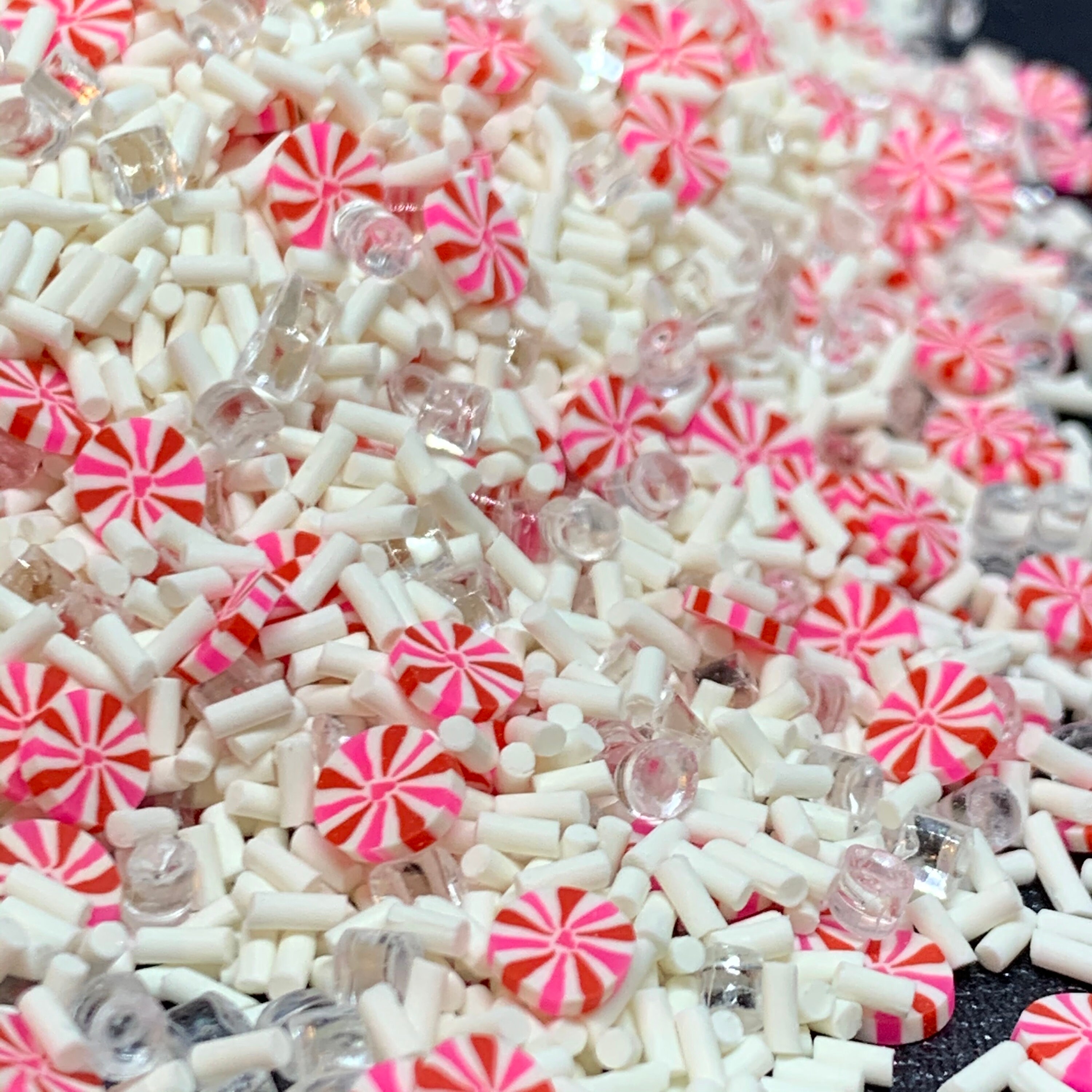 Christmas Sprinkles Fake Sprinkles Faux Sprinkles Polymer Etsy