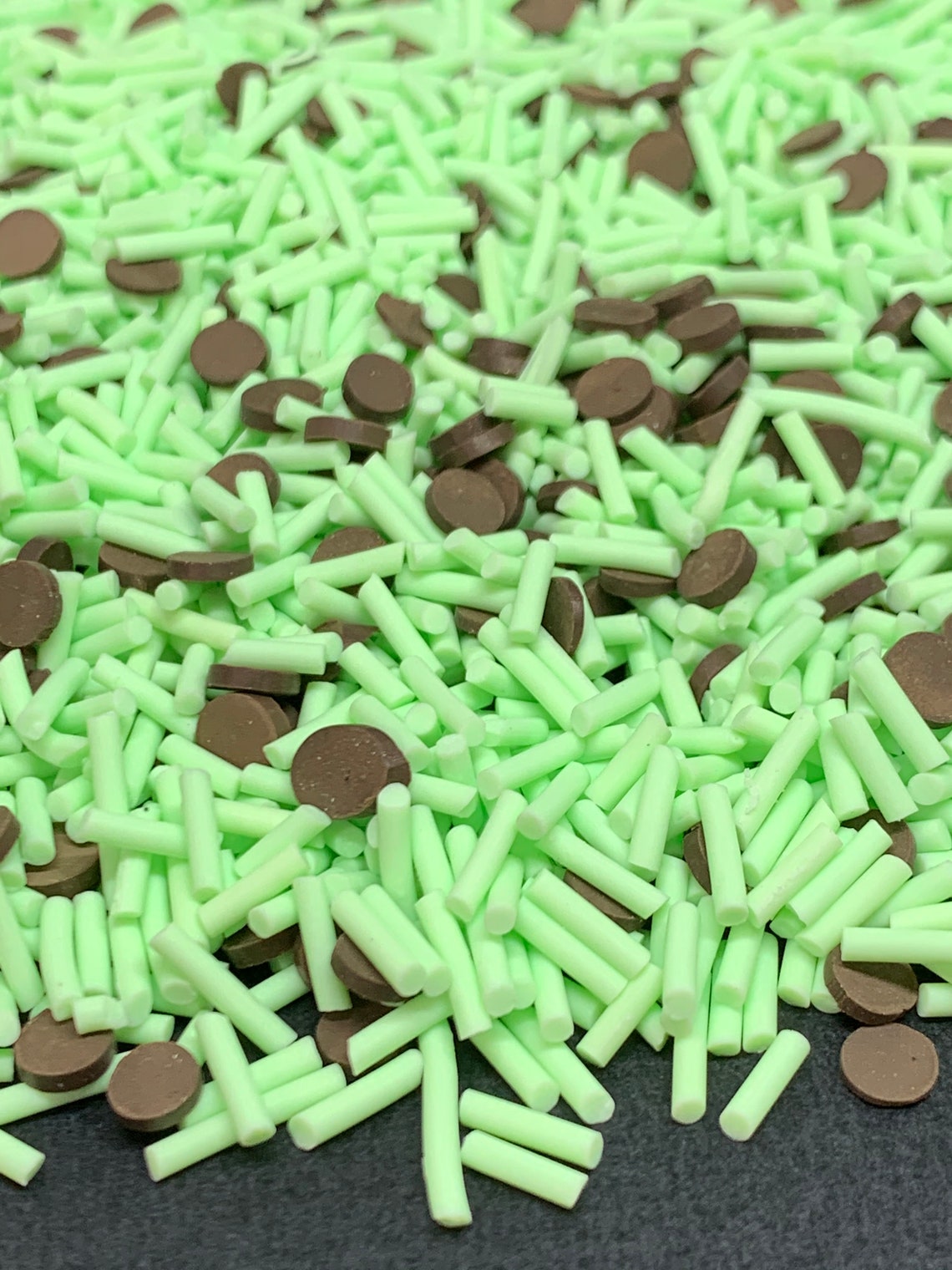Polymer sprinkles clay sprinkles mint green sprinkles fake Etsy