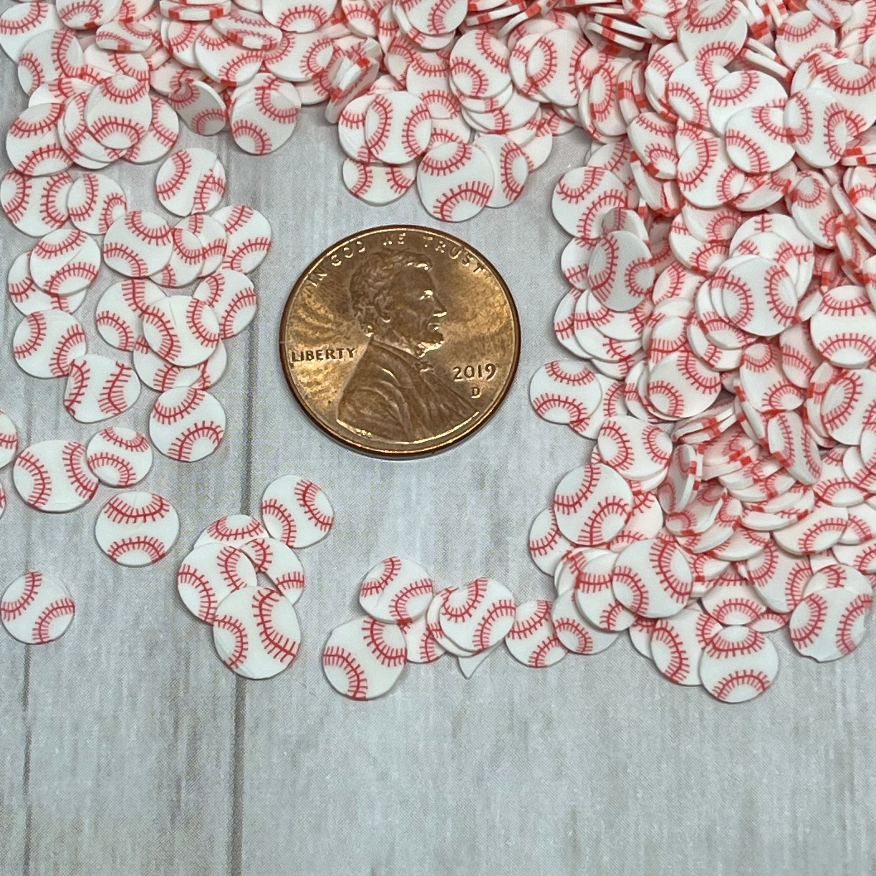 Baseball Sprinkles Fake Sprinkles Polymer Sprinkles Polymer Etsy