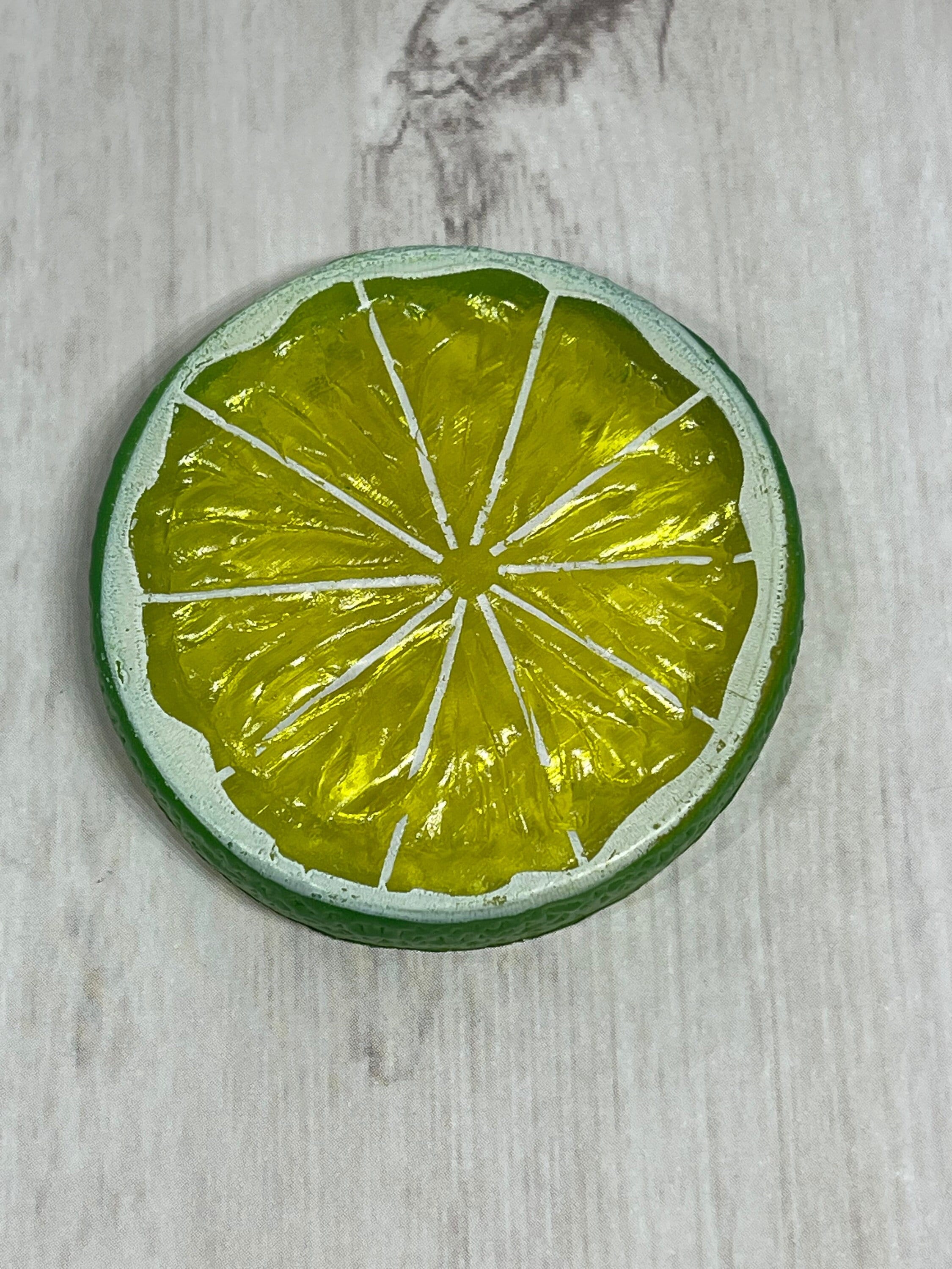 3 Faux Limes Fake Limes Fake Bake Supplies Imitation Fruit Etsy