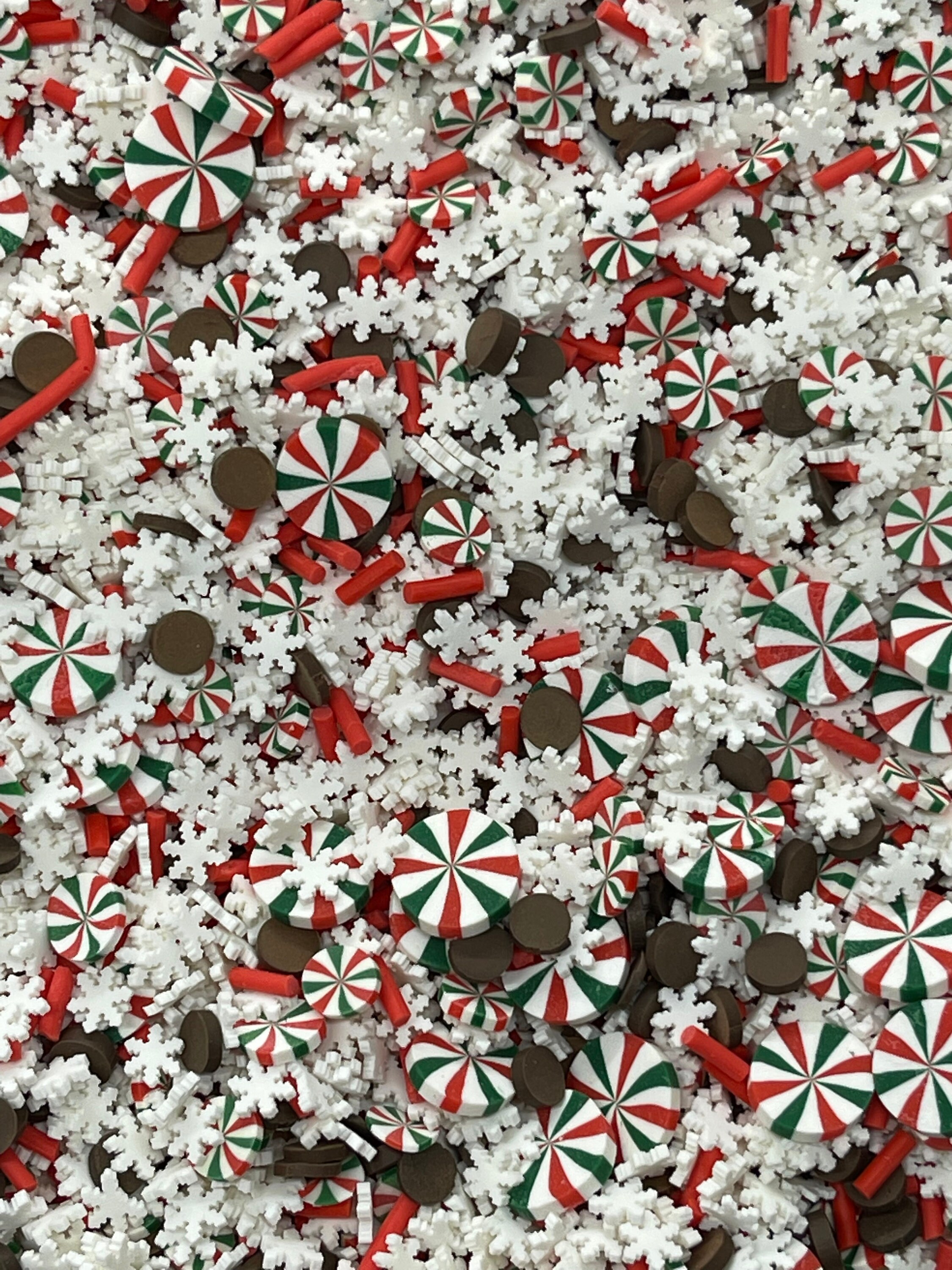 Christmas Sprinkles Fake Sprinkles Sprinkles Candy Polymer Etsy