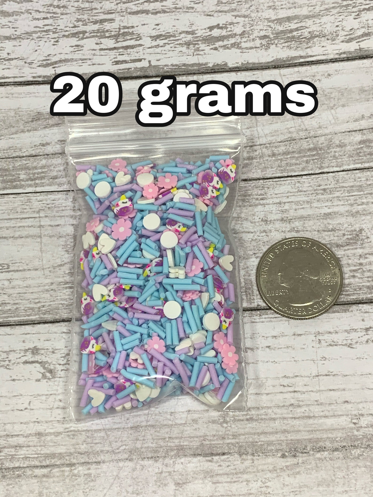 Fake Sprinkles Faux Sprinkles Unicorn Sprinkle Polymer Etsy
