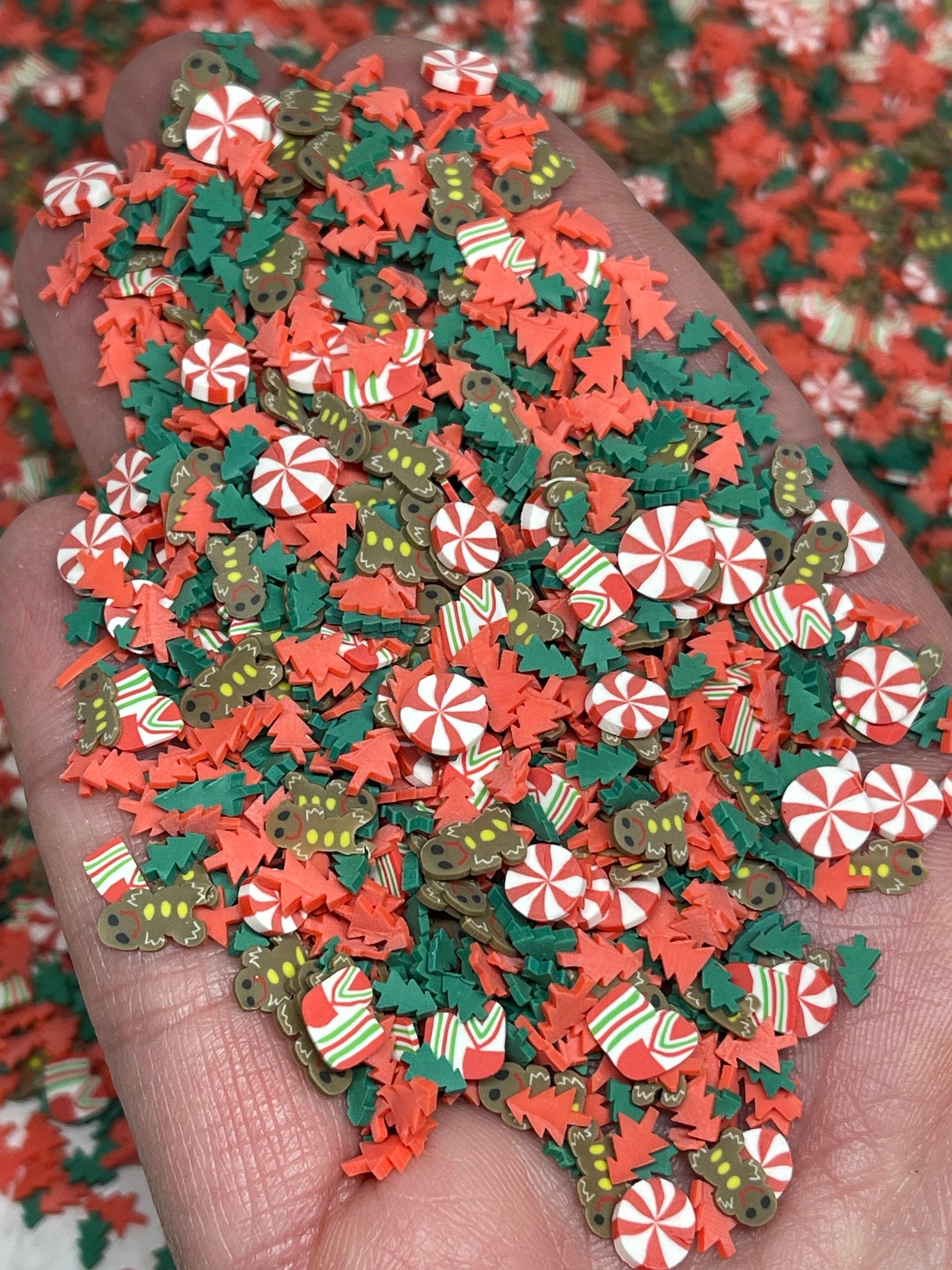 Christmas Sprinkles Fake Sprinkles Fake Bake Sprinkles Etsy