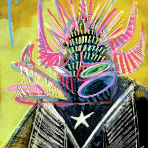 Graffiti Character: Vejigante Resistance | Puerto Rican Folk Art