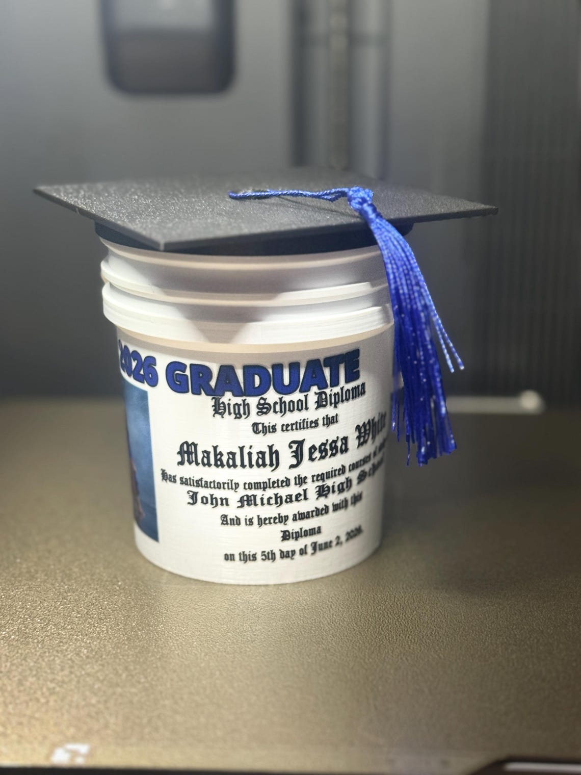 Mini Bucket Graduation Inspired 3mf File | Digital File | 3D File - Etsy