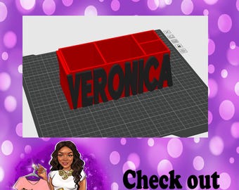 Custom Name Desk Organizer | Desk Plate | Name Plate
