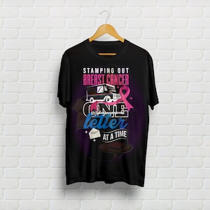 Breast Cancer Awareness Postal Worker T-shirt Design, Sublimation Design, DTF Design PNG File