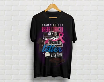 Breast Cancer Awareness Postal Worker T-shirt Design, Sublimation Design, DTF Design PNG File