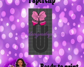Crayon Bow Paperclip 3MF File | 3D File Crayon Bow File | Digital File Only