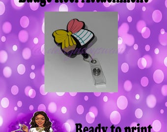 Pencil Notepad Badge Reel Attachment 3MF File | 3D File Pencil Notepad File | Digital File Only