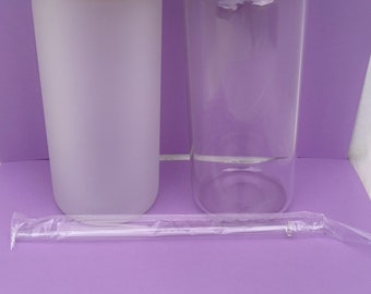20oz Sublimation Glass Jar | Sublimation Blank Tumbler | Glass Water Bottle