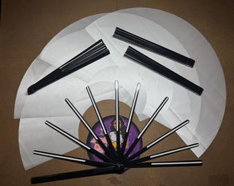 Sublimation(blank) Folding Fan | Sublimation Clack Fan | Sublimation Hand Fan | Sublimation Festival Fan