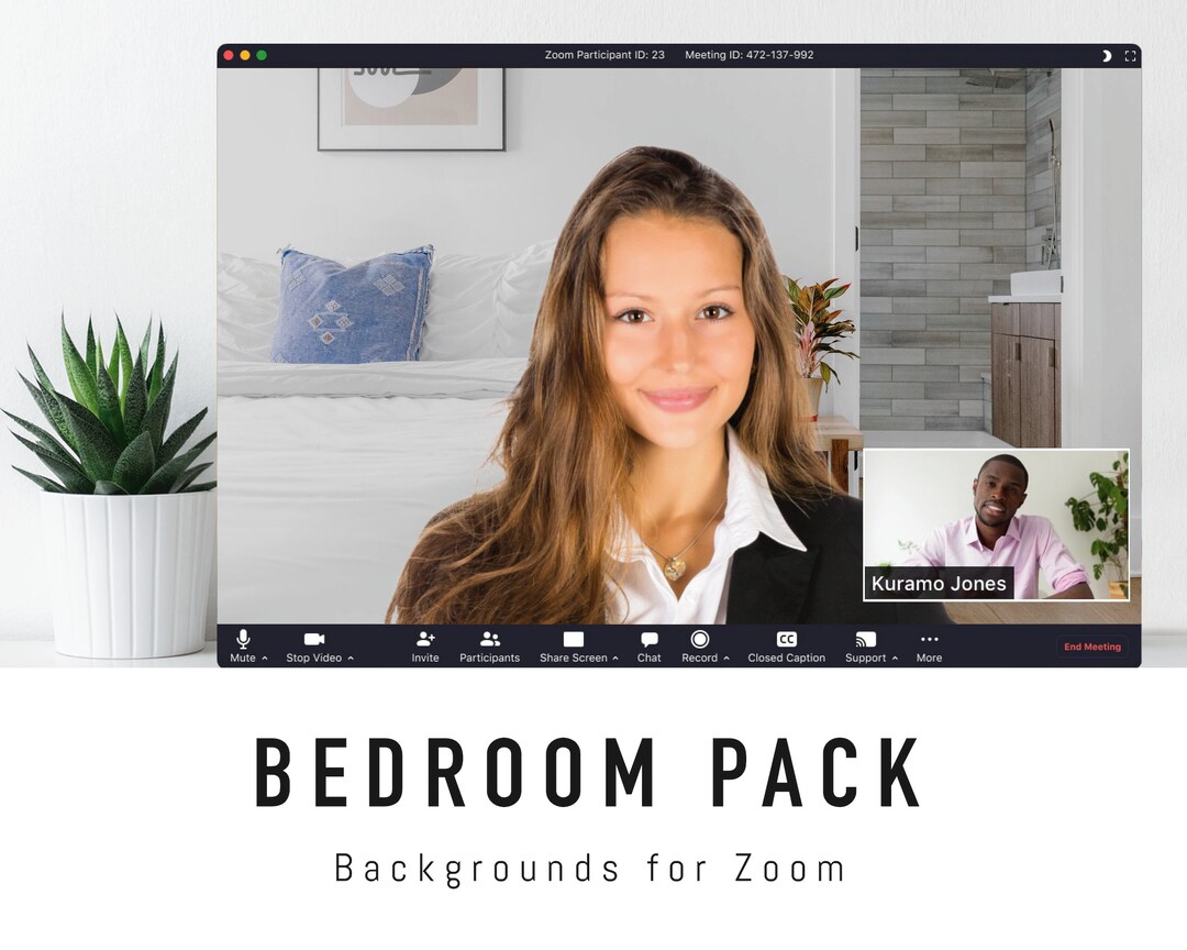 Bedroom Zoom Background Pack 5 Bedroom Virtual Background Images for