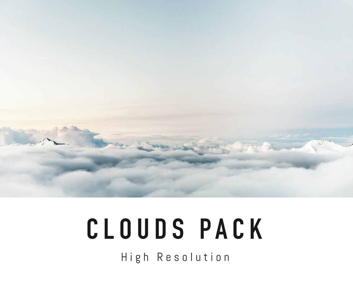 Clouds Zoom Background Pack 5 Sky Virtual Background Images Etsy