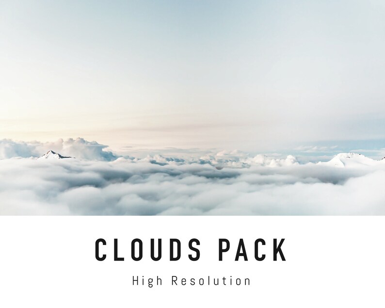 Clouds Zoom Background Pack 5 Sky Virtual Background Images for Zoom