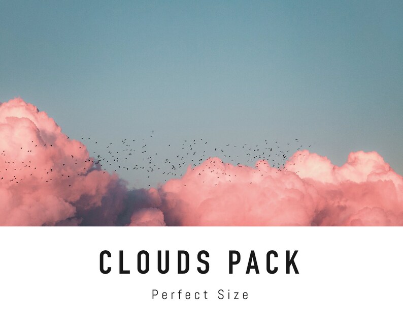 Clouds Zoom Background Pack 5 Sky Virtual Background Images for Zoom