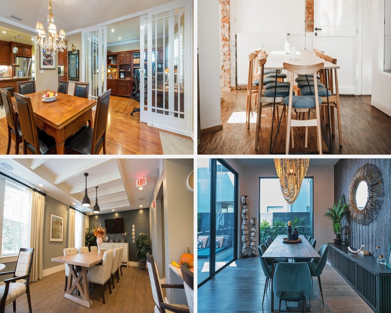 Dining Room Zoom Background SUPERPACK 12 Virtual Background Images for