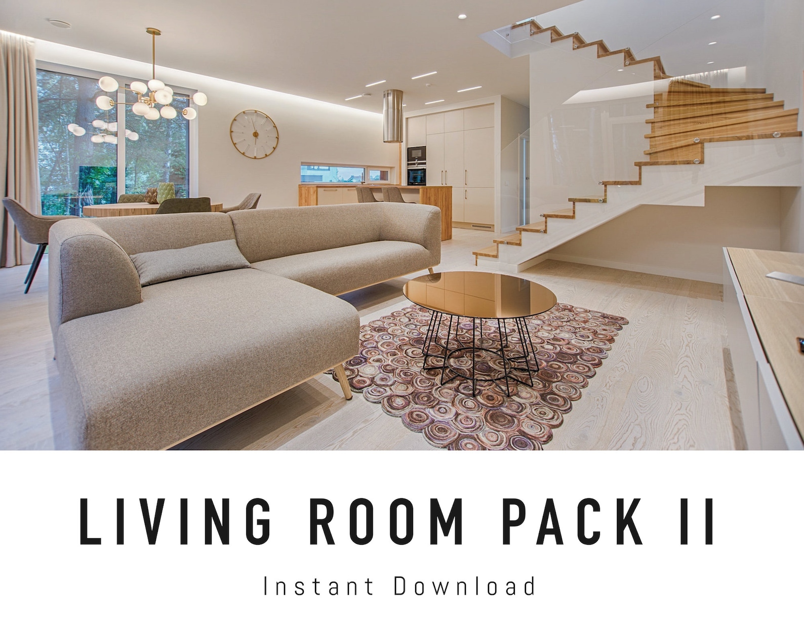 Living Room Zoom Background Pack II 5 Living Room Virtual - Etsy Canada