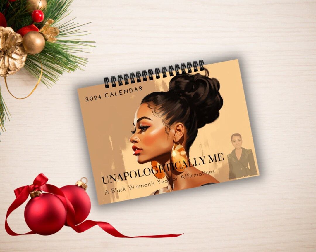 2024 African American Calendar, Black American Calendar, Black Woman
