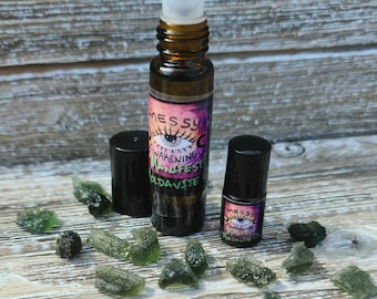 Moldavite Manifestation Oil - healing, Love, Abundance,  Manifestation, Meditation