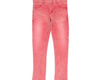 Morgan Homme Grunge Punk Beauty Beast Light Washed Denim Jeans Japanese Vintage 2000s Size 31