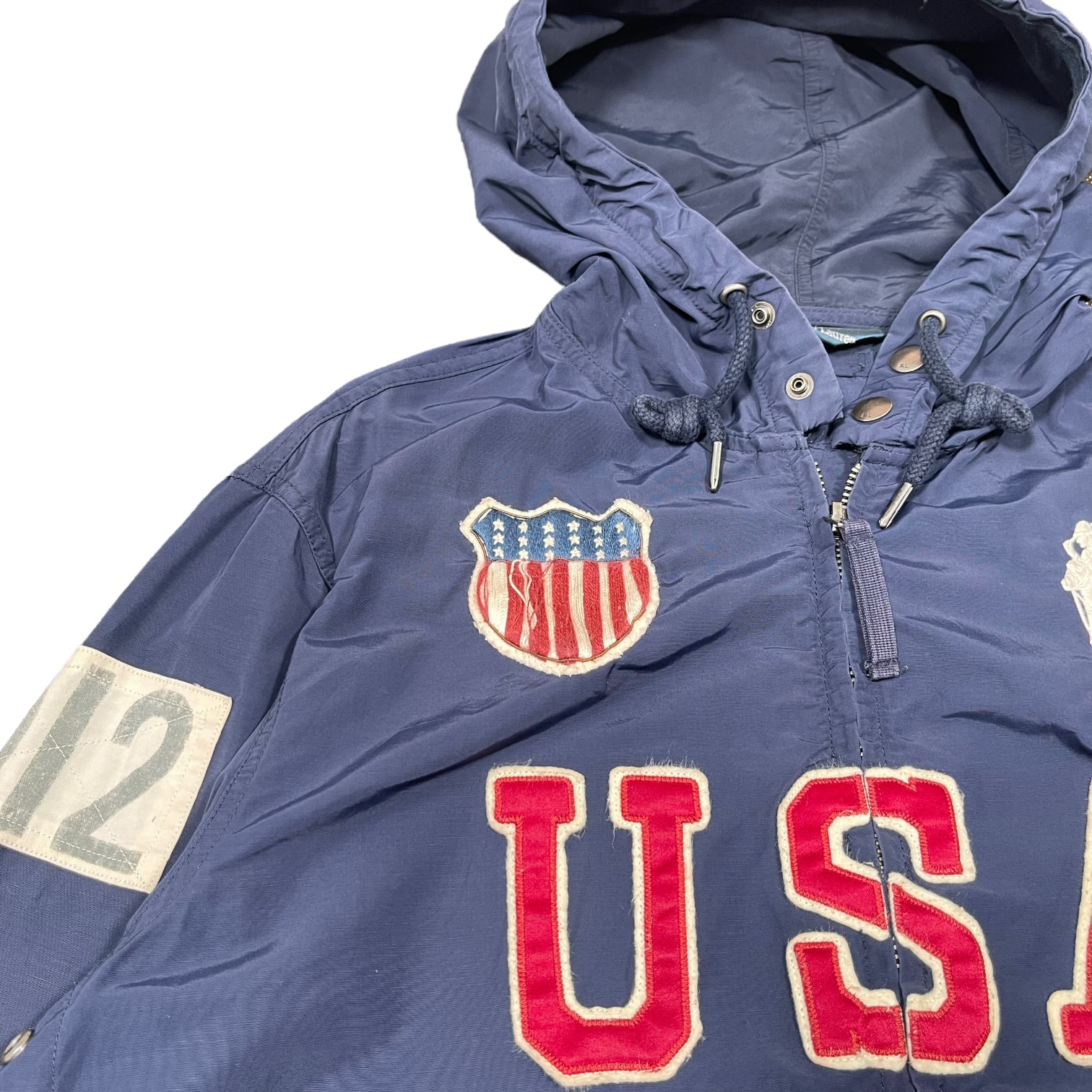 Polo Ralph Lauren USA Team 012 Patches Indigo Zipper Hooded