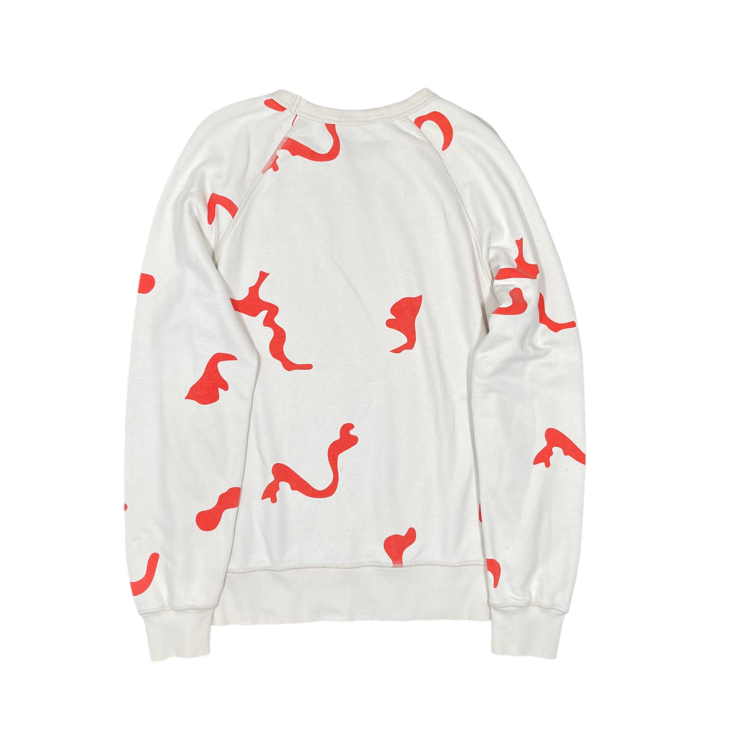 Acne Studios College Slogan PAW14 Abstract Patterned Crewneck