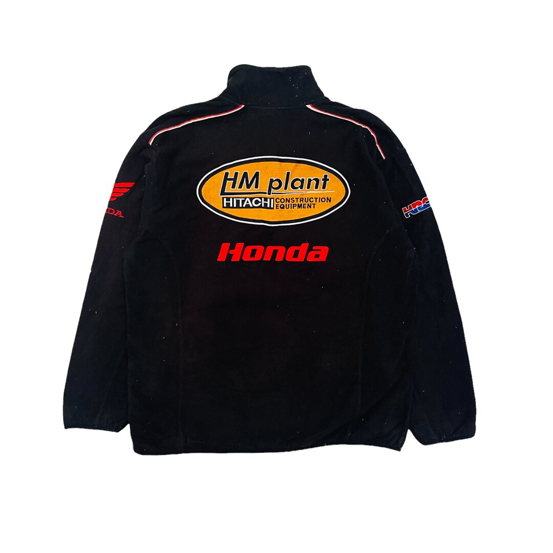 Honda Racing Team HRC Akrapovic Sherpa Fleece Zipper Jacket Sweater ...