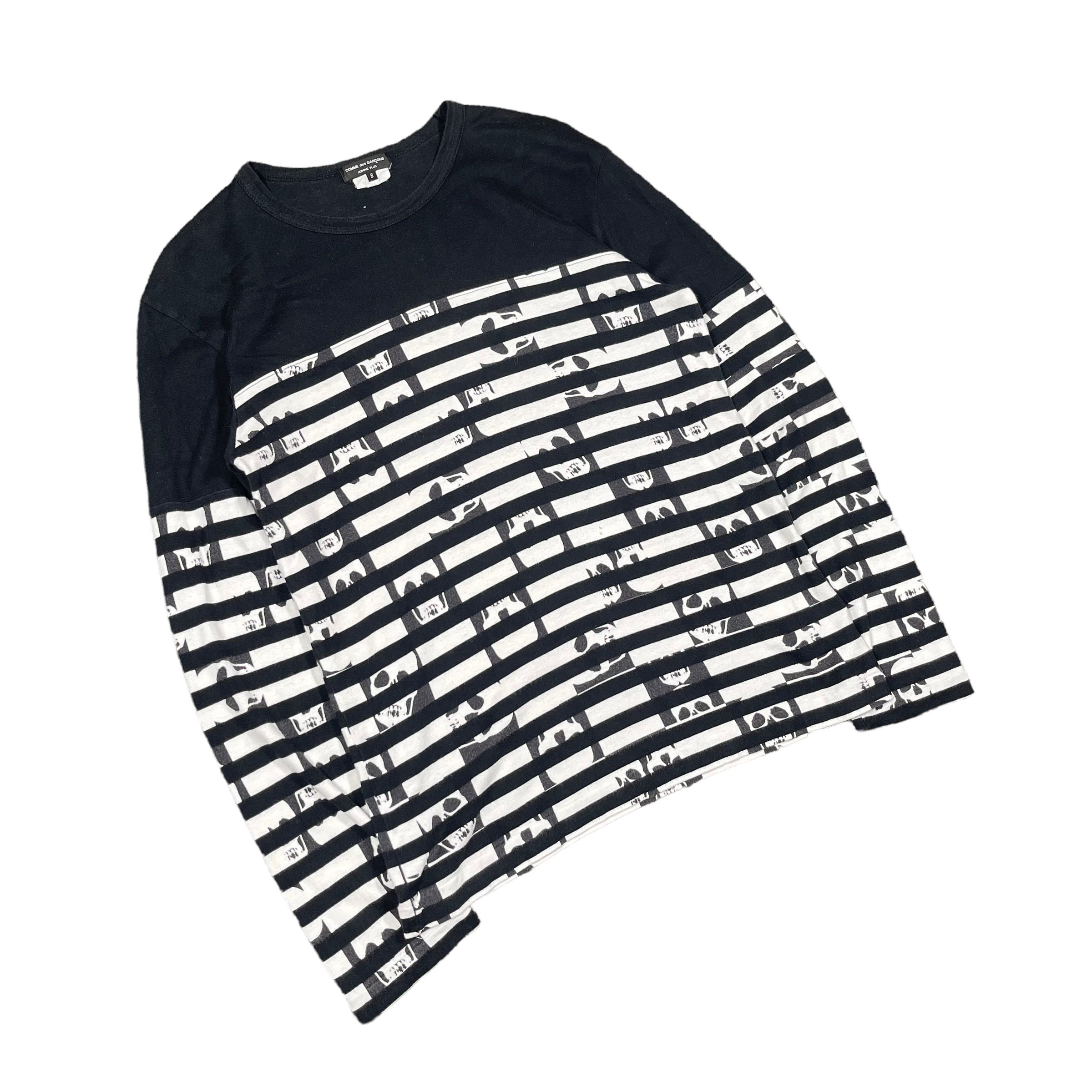 COMME des GARCONS HOMME PLUS Tシャツ Comme Des Garcons FW10 CDG Homme Plus Skull Punk Grunge Rock