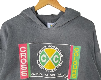 Kreuz Farben Tupac 2pac Shakur Post Hip Hop Nation Academic Hardware Snoop Hund Rapper West Side Vintage 1990er Jahre Sun Faded Hoodie Größe XL
