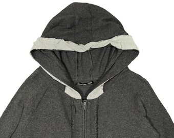 【90~00s_vintage】Y’sヨウジヤマモト WoolZipHoodie Yohji Yamamoto Y's Zipper Vintage 1990s Cotton Hoodie Japanese