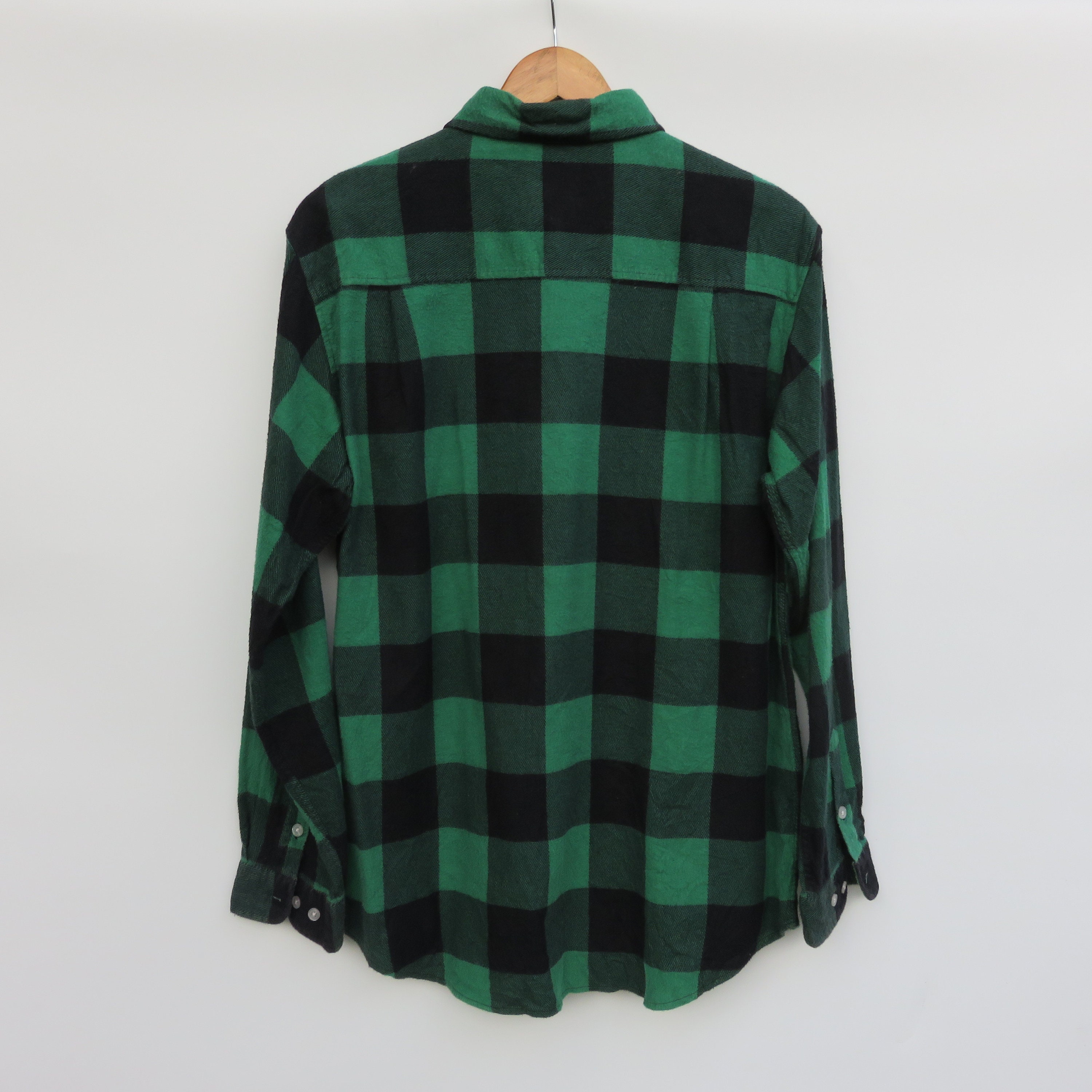 Flannel Shirt Streetwear Oversize Check Green Button up Casual - Etsy UK