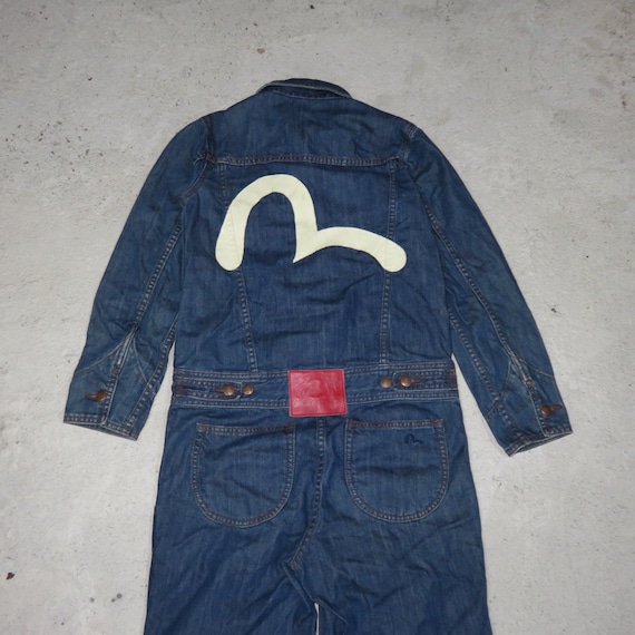 Evisu Big Logo Overall Denim Suit Grail Vintage C… - image 2