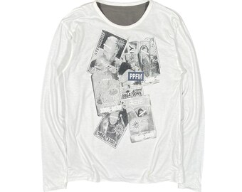 PPFM Las Vegas PornStar Humor Quote Dope Rare Punk Grunge White Graphic Shirt Vintage 2000s Japan Size Medium