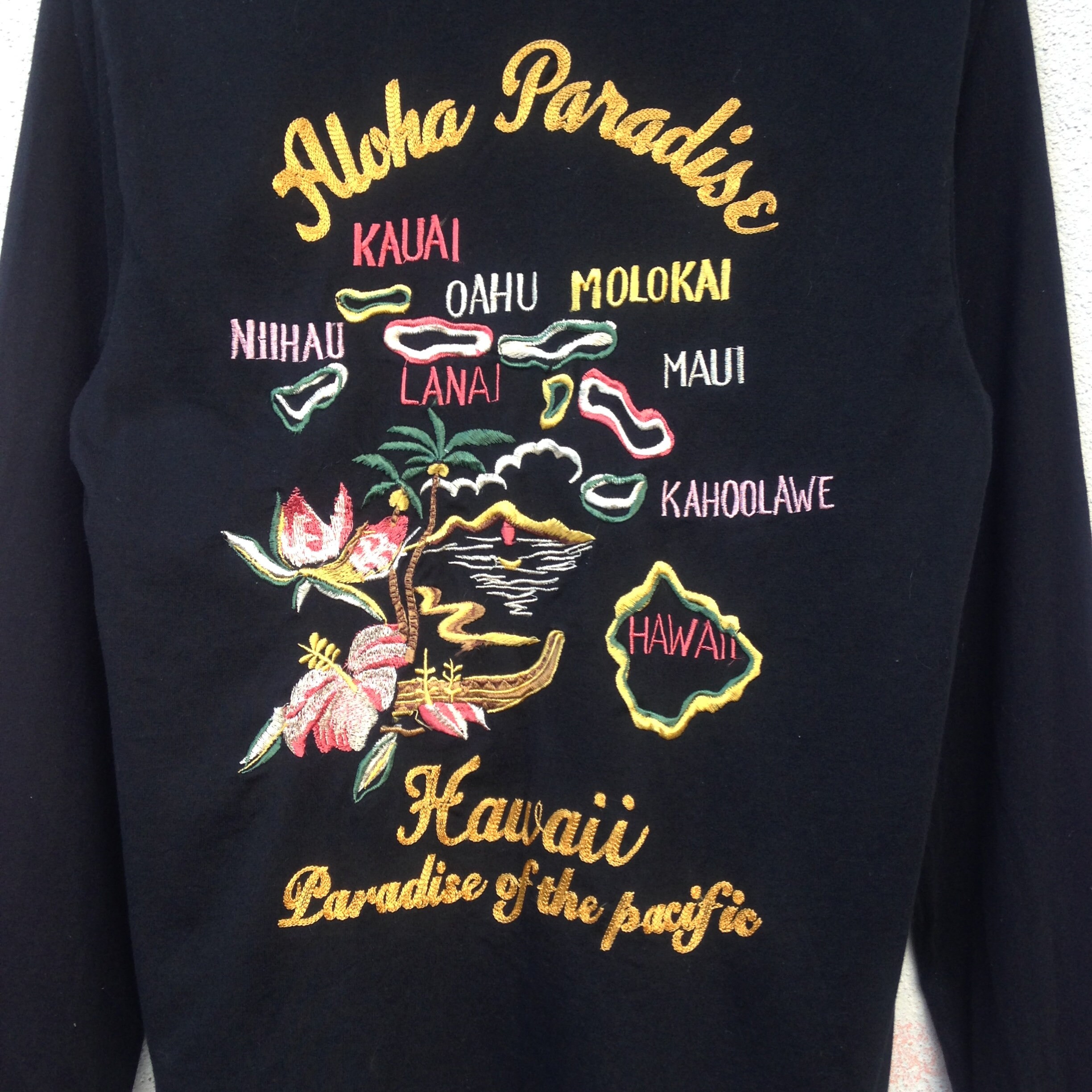 Toyo Enterprises Embroidered Hawaii Aloha Paradise Hand Made Etsy