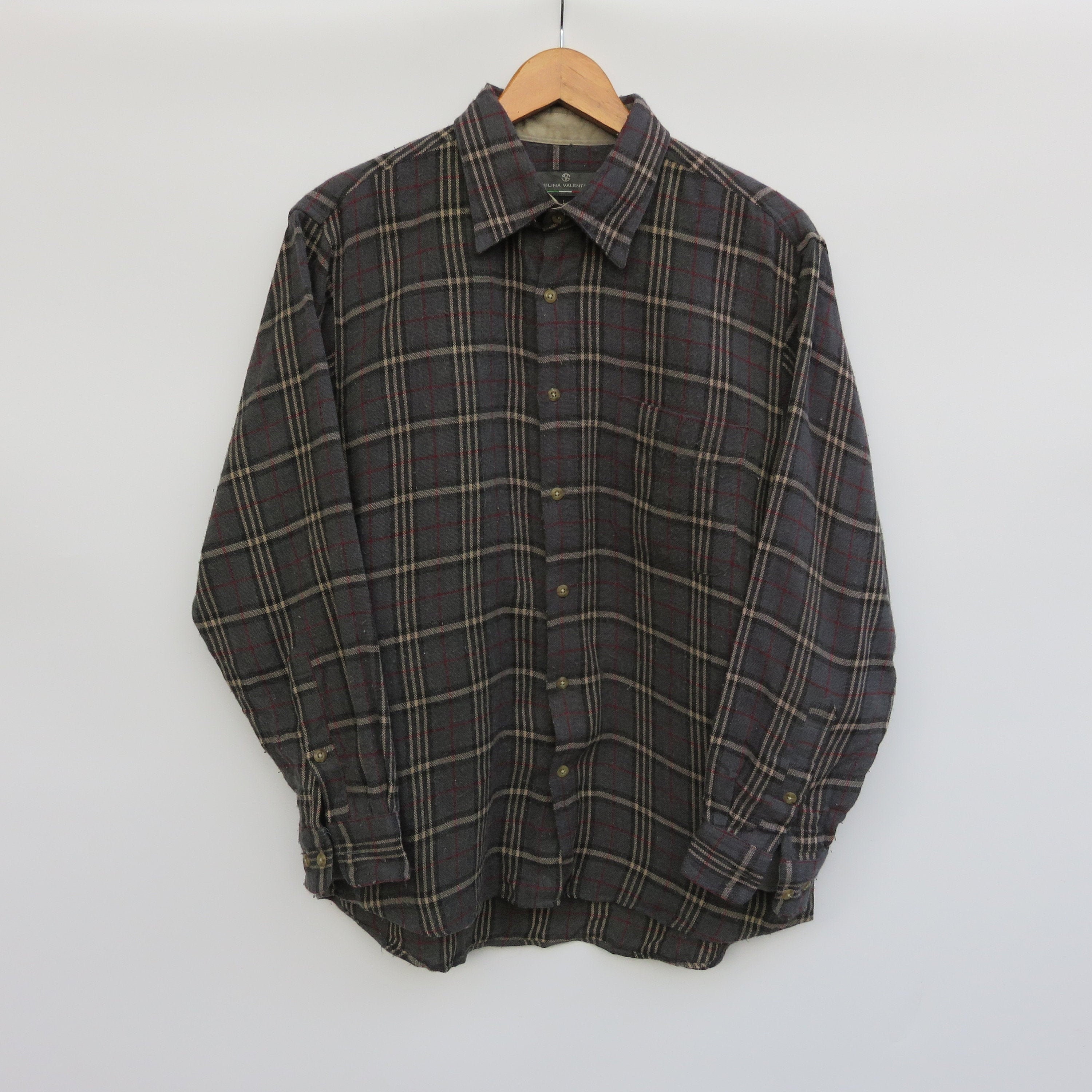 Vintage Flannel Shirt Sablina Valentino Streetwear Travis | Etsy